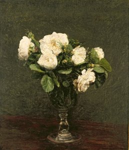 Beyaz Güller, 1875 by Ignace Henri Jean Fantin Latour