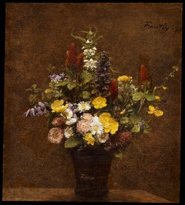 kır çiçekleri by Ignace Henri Jean Fantin Latour