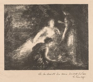Büyücülük, 1899. by Ignace Henri Jean Fantin-Latour