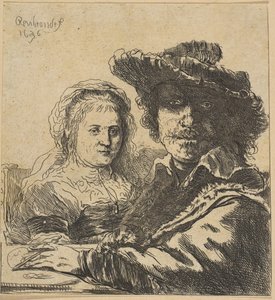 Rembrandt ve Karısı kopyası, 1786-1844.