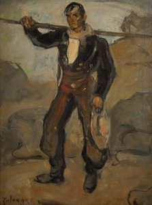 Der Rinderhirte - Kovboy by Ignacio Zuloaga