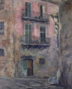 CALLE DEL ANGEL DE GERONA - 1931 - YAĞ / TUVAL - 80 × 67 CM by Ignacio Zuloaga y Zabaleta