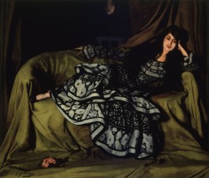 MARCELLE SOUTY TEKERLEKLİ ELBİSE - 1915 - 160 X 188 CM by Ignacio Zuloaga y Zabaleta
