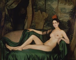 Matmazel Soutty – 1921 – tuval üzerine yağlıboya – 144 × 177 cm by Ignacio Zuloaga y Zabaleta