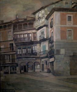 İSPANYOL İNSANLAR - CASTILLA PEYZAJI - YAĞ / KUMAŞ - 93 X 77 CM by Ignacio Zuloaga y Zabaleta
