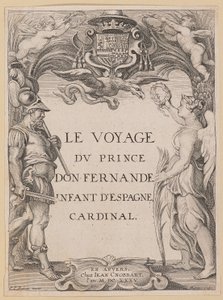 Le Voyage Dv Prince Don Fernande Infant of Spain, Cardinal için Başlık Sayfası by Ignatius Cornelis Marinus after Sir Peter Paul Rubens