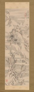 Guo Zhongshu Tarzında Kış Manzarası, 18. yüzyılın sonlarında. by Ike no Taiga