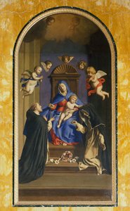 Our Lady of the Rosary, St Dominic ve St Catherine, St Catherine Şapeli, St Sabine Bazilikası, Roma, İtalya