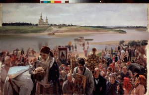 Paguez alayı. Painture de Hilarion Mihayloviç Pryanishnikov (1840-1894), huile sur toile by Illarion Mikhailovich Pryanishnikov