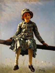 Yusufçuk. Ressamların kızı portresi, 1884 by Ilya Efimovich Repin