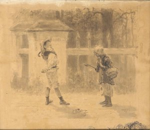 Kız yalvarıyor, 1889 by Ilya Efimovich Repin
