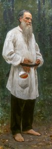 LEON TOLSTOI YALNIZ AYAK by Ilya Efimovich Repin