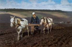 LEON TOLSTOI LABOURANT by Ilya Efimovich Repin