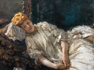 LOUISE DE RIQUET, COUNTESS OF MERCY-ARGENTEAU by Ilya Efimovich Repin