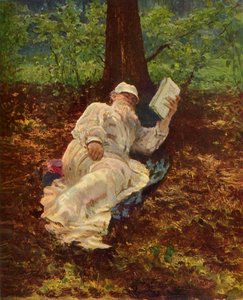 "Leo Nikolayevich Tolstoy Ormanda Dinleniyor", 1891, 1965. by Ilya Efimovich Repin