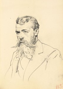Bıyıklı Sakallı Bir Adamın Portresi, c. 1872-1875 by Ilya Efimovich Repin