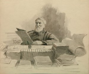 Yazarın portresi Dmitry Grigorovich 1822-1899, 1894 by Ilya Efimovich Repin