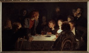 Devrim niteliğinde bir toplantı. Ilya Repin