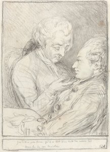 Sanatçının Küçük Kardeşi Augustin Saint-Aubin ile Portresi by Imitator of Gabriel Jacques de Saint Aubin