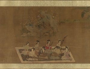 Lady Su Hui ve Ayet Bulmacası, 16. yüzyıl. by In the style of Qiu Ying