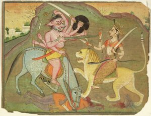 47.110/174 Durga, Mahishasura ile savaşta, 