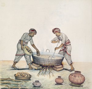 AS10 Cilt.52 ff.6 4972 Cat.201 i-iv Şeker yapımı, Bombay, c.1873 (kağıt üzerine suluboya) by Indian School