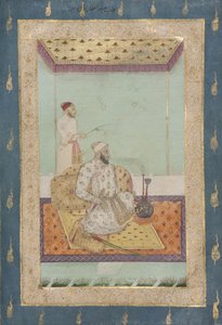 Abdul Ghaffar Khan Bahadur, c.1680 (kağıt üzerinde opak wc ve altın) by Indian School