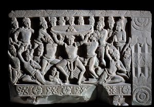 Türbana tapınma (kabartma parçası, 225-325) by Indian School