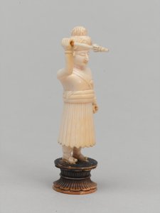 Siyah piyon, satranç taşı, Hindistan, 1820 dolaylarında by Indian School