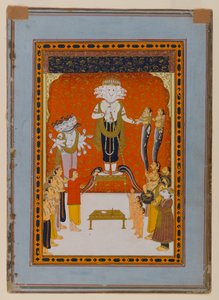 Devoshans To Nagdevata, Rajasthan, S.1790 (Kağıt Üzerinde WK ve Altın) by Indian School