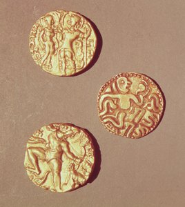 Kumargupta I (425-454) Chandragupta I (320-335) ve Sri Rajray (altın) Dinarları