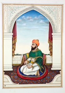 Fakir Syad Aziz-o-Deen, The Kingdom of the Punjab, its Rulers and Chiefs, cilt I, kimliği belirsiz bir Hintli sanatçının 27 suluboya çalışması, c.1840 (kağıt üzerinde wc) by Indian School