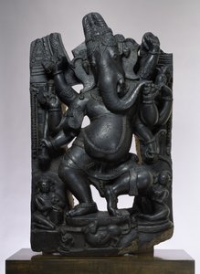Ganesha (muskovit biyotit şist) by Indian School