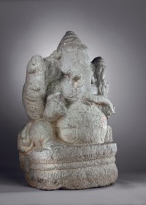 Ganesha, 12-13. yüzyıl (granit) by Indian School