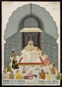 İçinde. 70.4 Fateh Singhs (1769-1818) müzik partisi, c.1770-80 by Indian School
