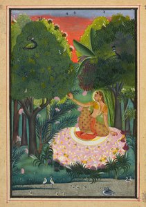 Komodin Ragini, Bir "Ragmala"dan Folio, s.1770-1775 by Indian School