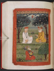 Mus Panj B20, F121V, Bhagat Kabir Ji ve Guru Nanak Dev Ji Buluşması, 