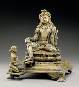 Manjusri, Sirpur kültürü, MS 800 (bronz) by Indian School