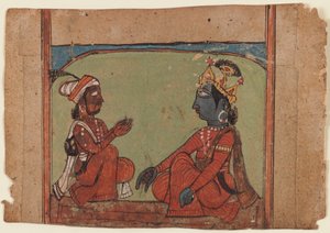 Minyatür boyama (kağıt üzeri opak klozet) by Indian School