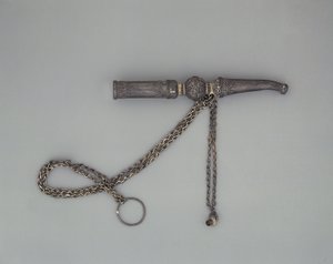Nargile ağızlığı (nen) (gümüş) by Indian School
