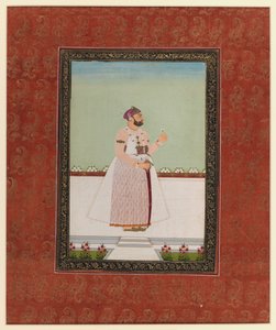 Münir el-Mülk Bahadur, 1875-1900 (kağıt üzerinde opak wc ve altın) by Indian School