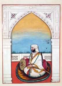 Nawab Imam-od-dun, The Kingdom of the Punjab, its Rulers and Chiefs, cilt II, kimliği belirsiz bir Hintli sanatçının 30 suluboya çalışması, c.1840 (kağıt üzerinde wc) by Indian School