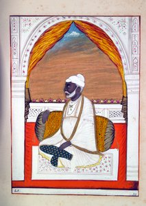 Pandit Madhusudan, The Kingdom of the Punjab, its Rulers and Chiefs, cilt II, kimliği belirsiz bir Hintli sanatçının 30 suluboya çalışması, c.1840 (kağıt üzerinde wc) by Indian School