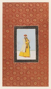 Qamar al-Din Khan, 1875-1900 (kağıt üzerinde opak wc ve altın) by Indian School