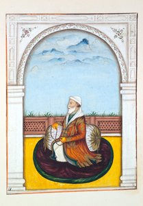 Rajah Dina Nath-Bahadur, The Kingdom of the Punjab, its Rulers and Chiefs, cilt I, kimliği belirsiz bir Hintli sanatçının 27 suluboya çalışması, c.1840 (kağıt üzerinde wc) by Indian School