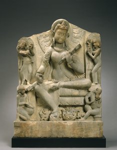 Sarasvati (kumtaşı) by Indian School