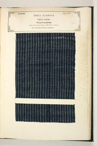 Hindistan Tekstil Üreticileri Koleksiyonundan Çizgili Şemsiye, Palamcottah, Madras, Parça Ürünler, John Forbes Watson tarafından, 1866