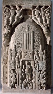 Stupa levhası (kabartma parçası, 225-325) by Indian School