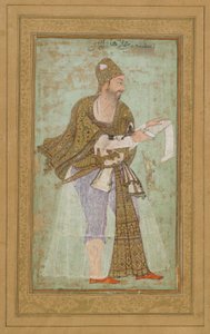 Bijapur Sultanı I. Ali Adilshah, resimli Albüm folyosu, c.1590 by Indian School