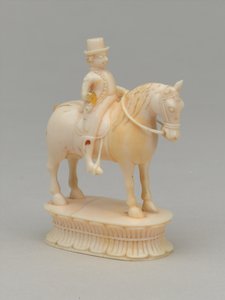Beyaz şövalye, satranç taşı, Hindistan, 1820 dolaylarında by Indian School